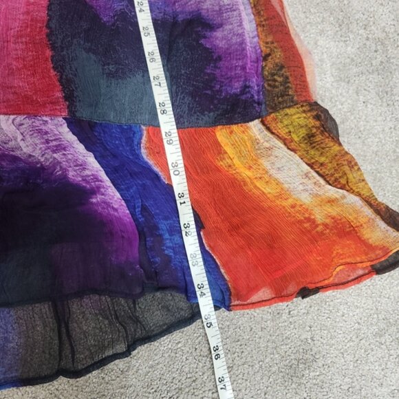 Floreat By Anthropologie Women's Zora Dress Rainbow Size Medium - Picture 9 of 13